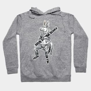 Carnival Animals - Kangaroo playing Bassoon Hoodie